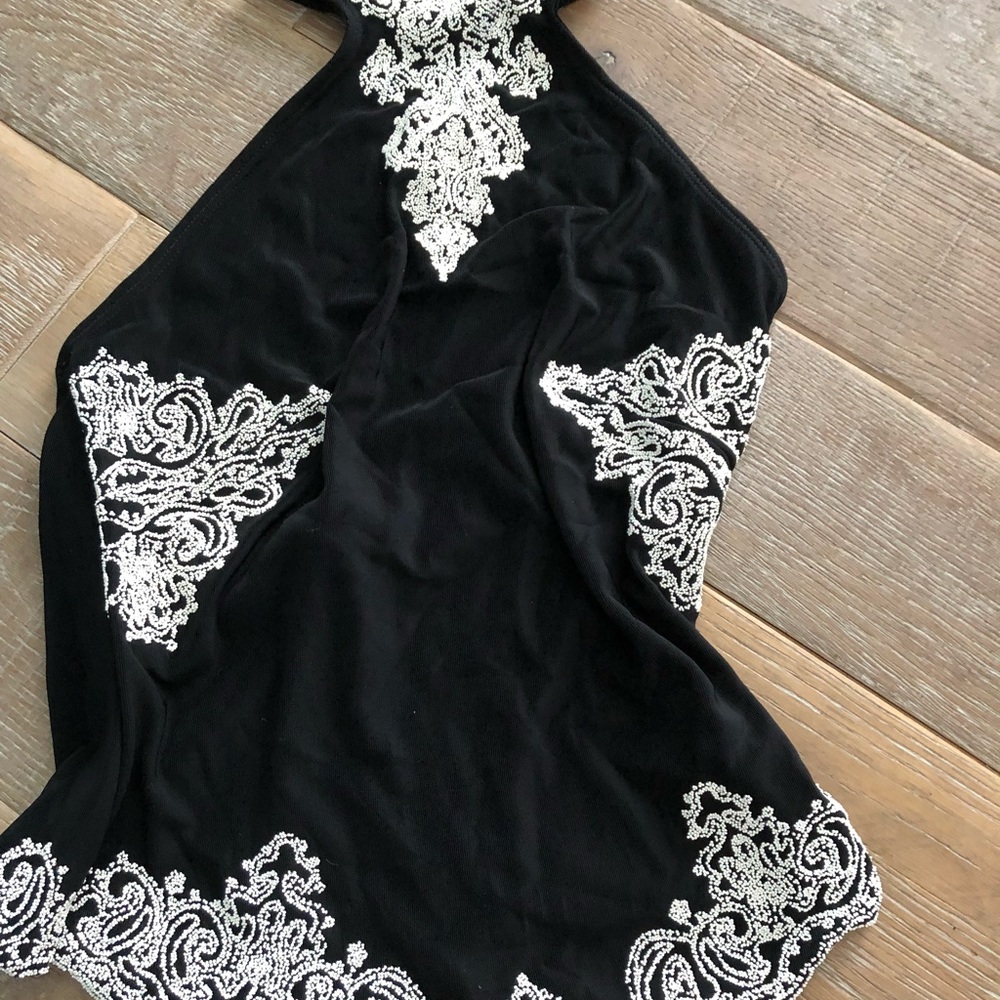 Black Corset Halter top.